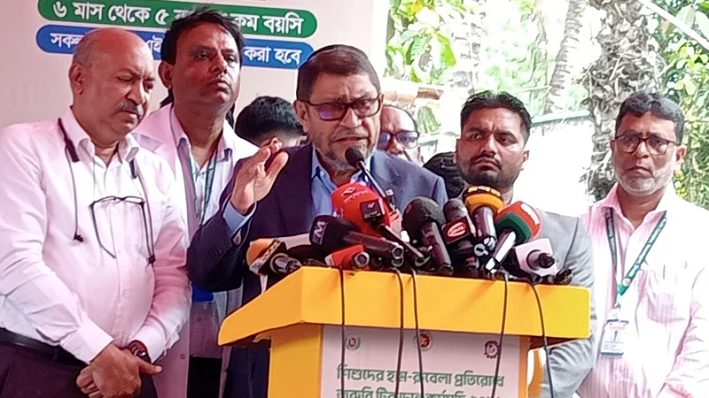 বিগত সরকারের অবহেলায় হাম ছড়িয়েছে: স্বাস্থ্যমন্ত্রী