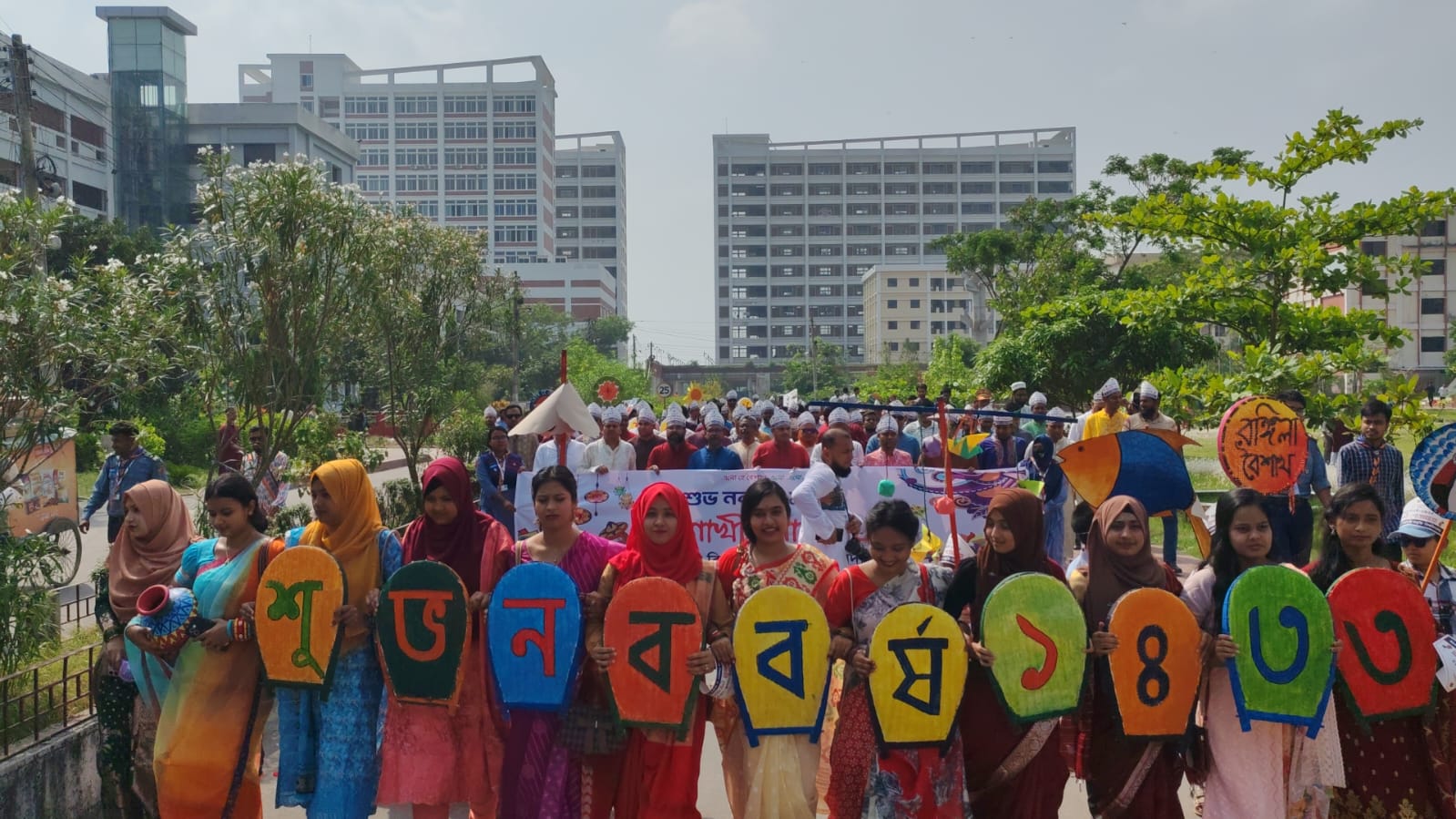 নানা আয়োজনে পাবিপ্রবিতে বাংলা নববর্ষ বরণ