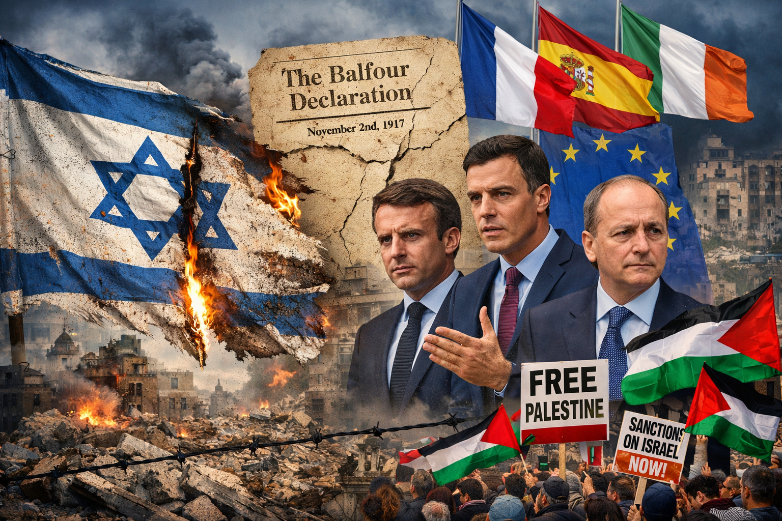 বাতিলের শঙ্কায় বেলফোর চুক্তি: ইউরোপের ঐতিহাসিক সমর্থন হারাচ্ছে ইসরায়েল 