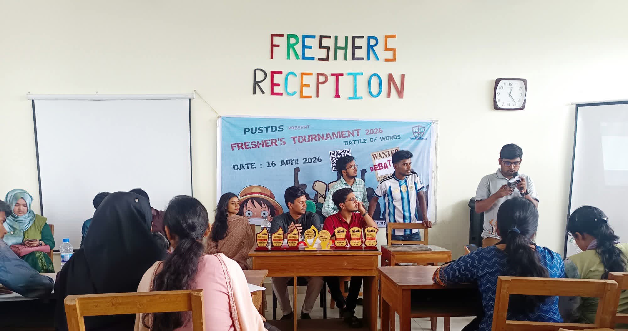 পাস্ট ডিবেটিং সোসাইটির উদ্যোগে ‘ফ্রেশার্স টুর্নামেন্ট ২০২৬: ব্যাটল অব ওয়ার্ডস’ আয়োজন