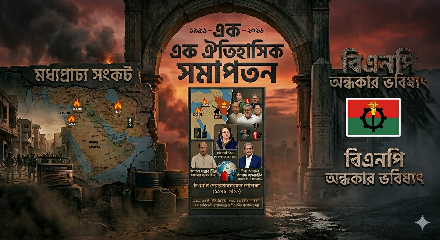 এক ঐতিহাসিক সমাপতন: মধ্যপ্রাচ্য সংকট ও বিএনপির অন্ধকার ভবিষ্যৎ