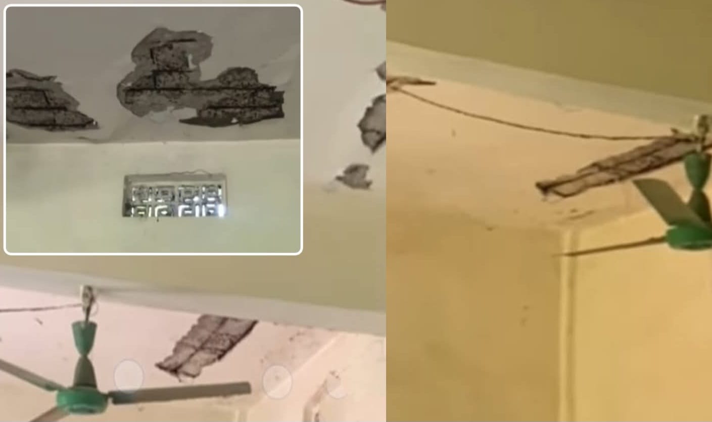 কুলাউড়ায় পরীক্ষা চলাকালীন ছাদে ধস, উদ্বিগ্ন এলাকাবাসী