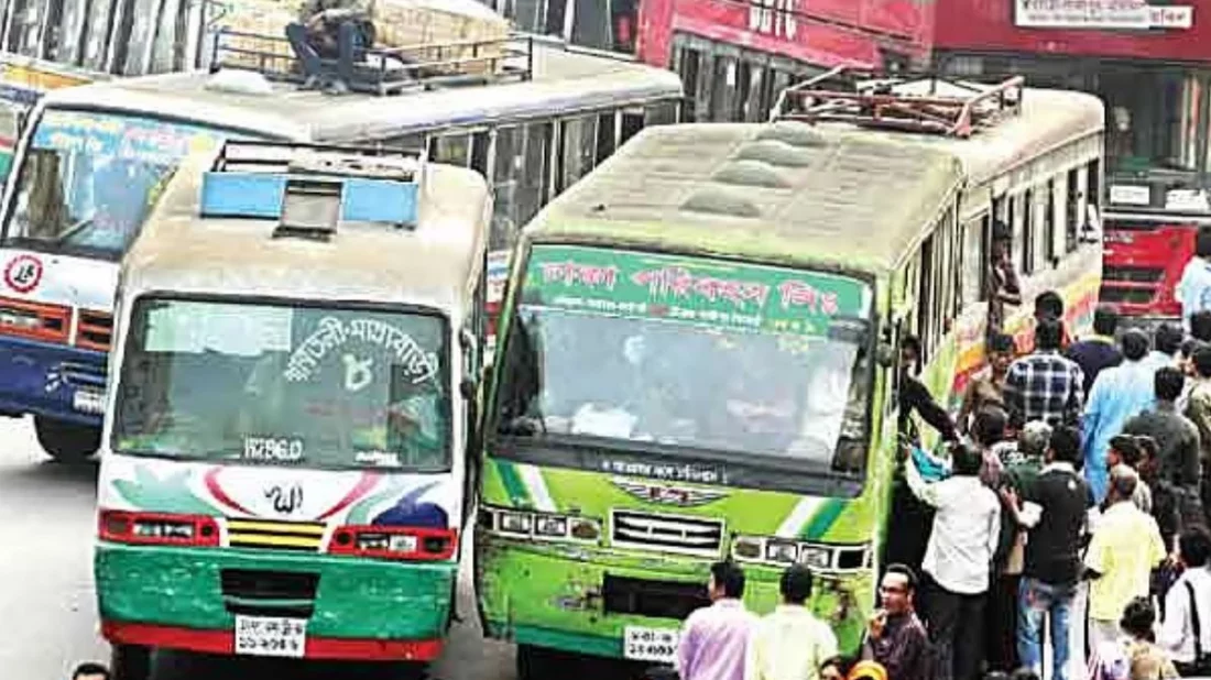 জ্বালানিসংকটে রাজধানীতে ২০ শতাংশ বাস চলাচল বন্ধ