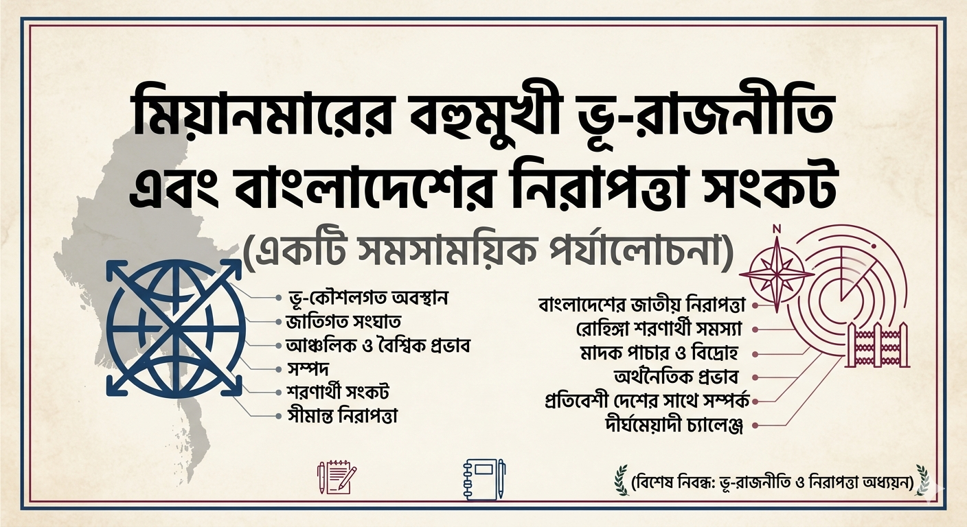 মিয়ানমারের বহুমুখী ভূ-রাজনীতি এবং বাংলাদেশের নিরাপত্তা সংকট