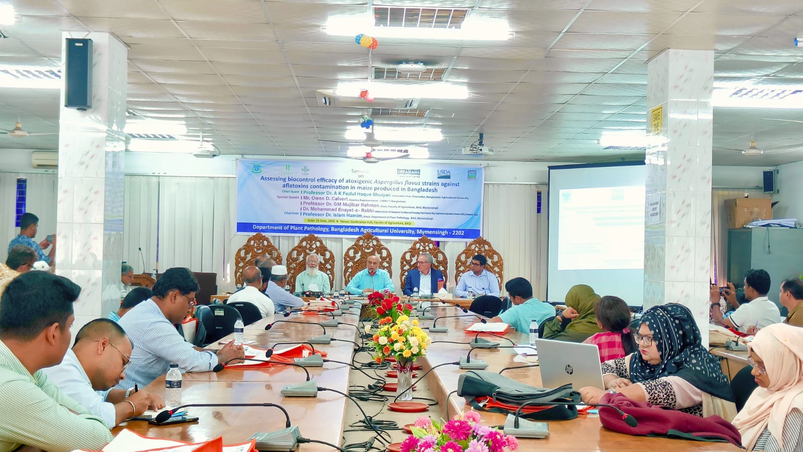 ‎বাকৃবিতে ভুট্টার অ্যাফ্লাটক্সিন দূষণ রোধে কার্যকর জৈব নিয়ন্ত্রণ প্রযুক্তি বিষয়ক সেমিনার  ‎