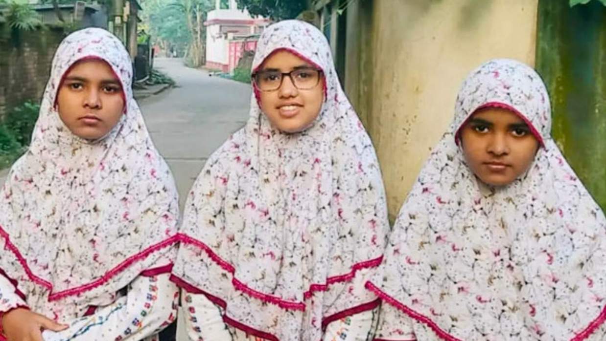ট্যালেন্টপুল বৃত্তি পেলেন যমজ তিন বোন