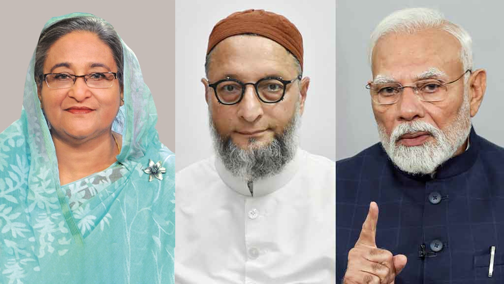 মোদিকে কটাক্ষ করে হাসিনাকে ফেরত পাঠানোর দাবি আসাদ উদ্দীন ওয়াইসির