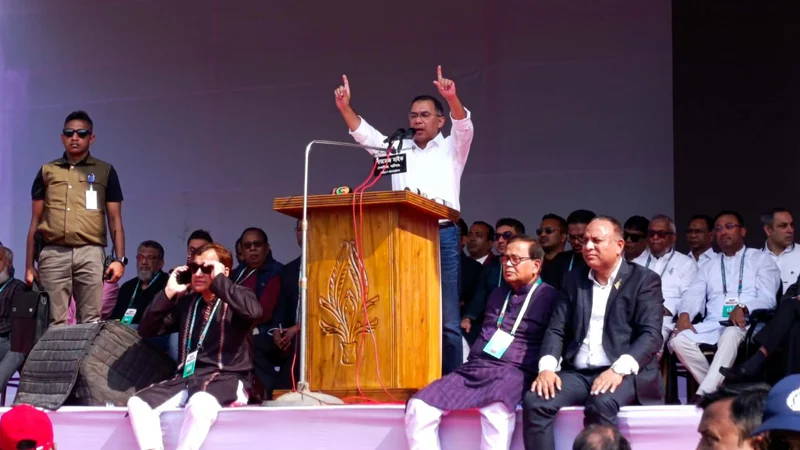 ধানের শীষ নির্বাচিত হলে গণতন্ত্রের যাত্রা শুরু হবে: তারেক রহমান