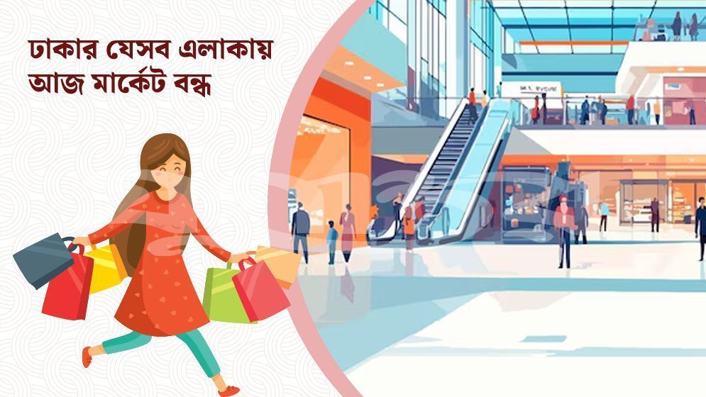 শুক্রবার রাজধানীর যেসব এলাকার মার্কেট বন্ধ