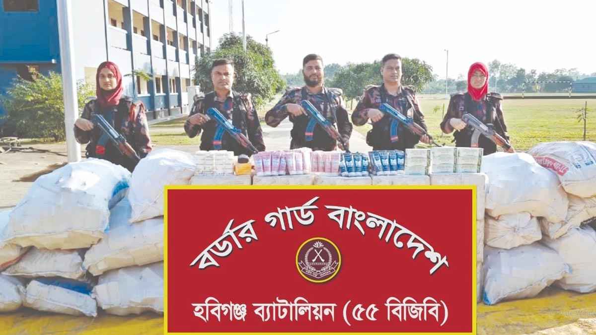 হবিগঞ্জে পৌনে ৩ কোটি টাকার ভারতীয় কসমেটিকস-ওষুধ জব্দ