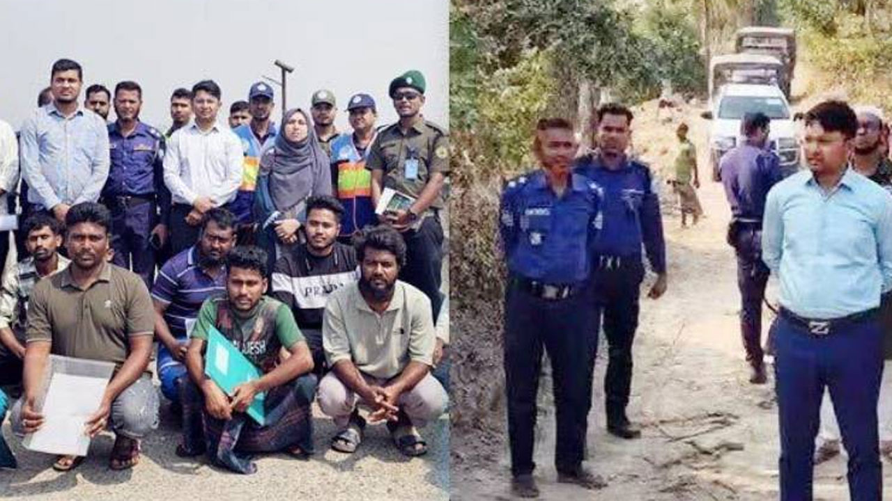 সীতাকুণ্ডে অবৈধ বালু উত্তোলন, আটক ১৩