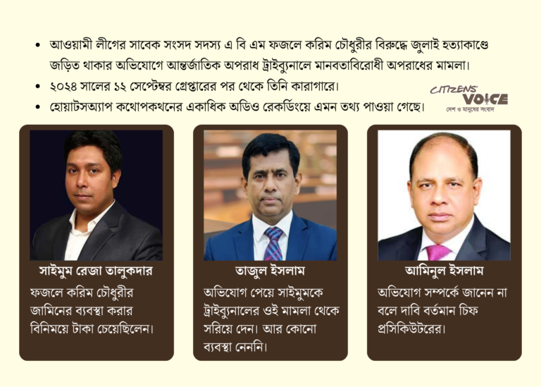 জামিন নিশ্চিত করতে এক কোটি টাকা চান প্রসিকিউটর