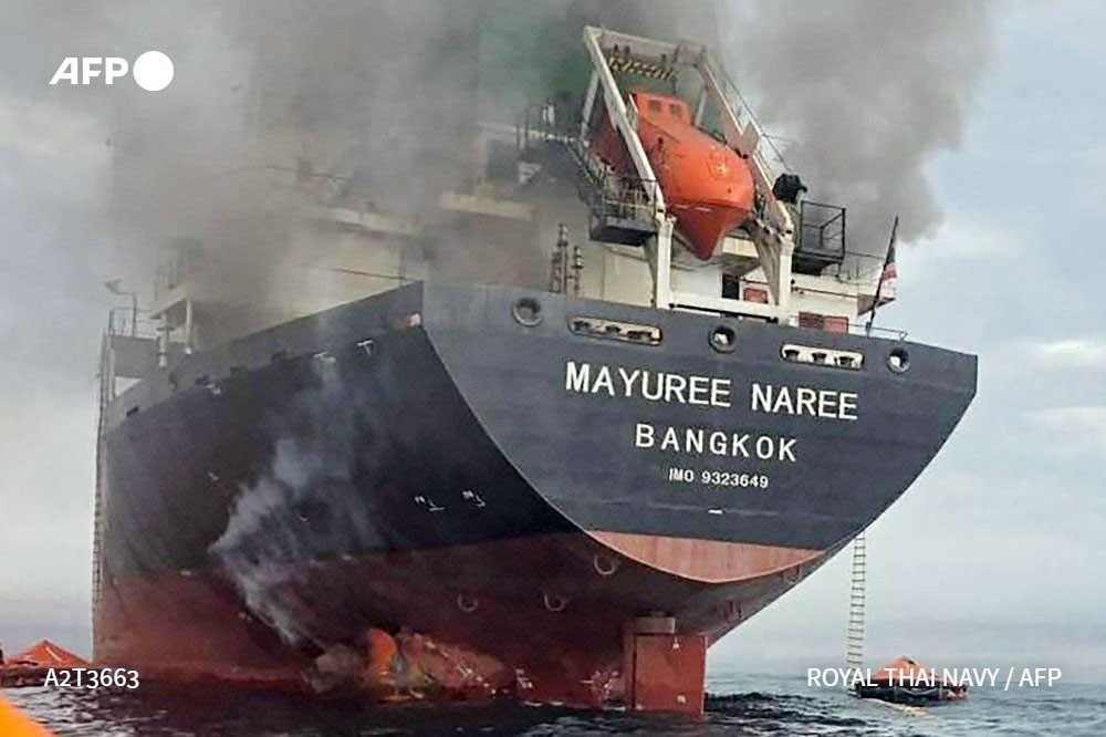 হরমুজ প্রণালিতে ভারতগামী থাই জাহাজে হামলা
