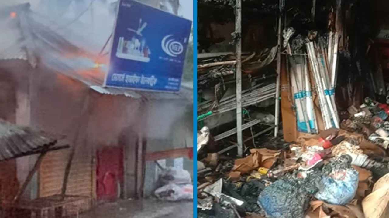 অভয়নগরে আগুনে পুড়ল তিন দোকান, অর্ধকোটি টাকার ক্ষতি