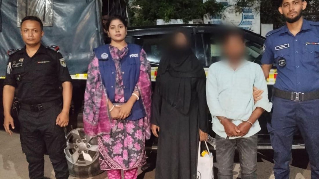 মাকে গলা কেটে হত্যা, ছেলে-পুত্রবধূ গ্রেফতার