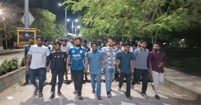 অপপ্রচার ও ‘গুপ্ত রাজনীতি’ বন্ধের দাবিতে বেরোবিতে ছাত্রদলের বিক্ষোভ