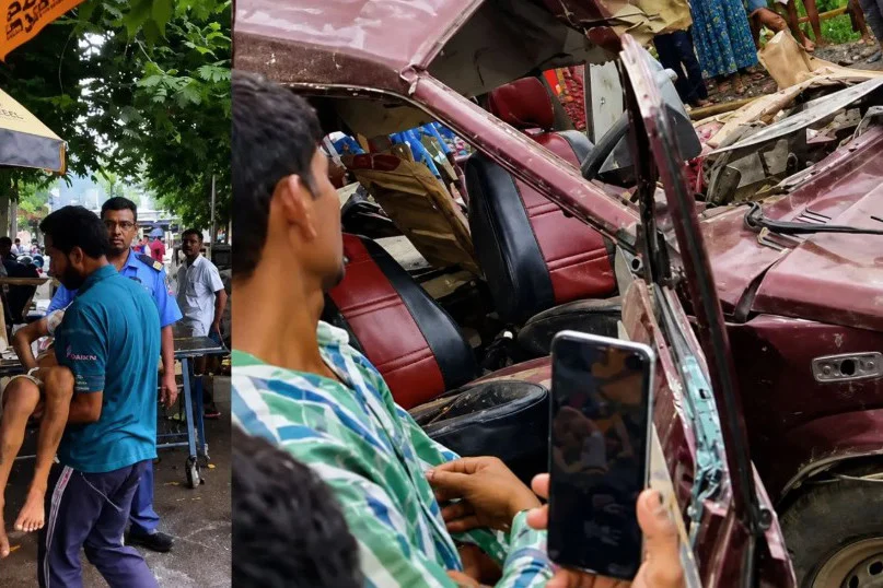 স্কুল ভ্যানে ট্রেনের ধাক্কা, দুই শিক্ষার্থীসহ নিহত তিন