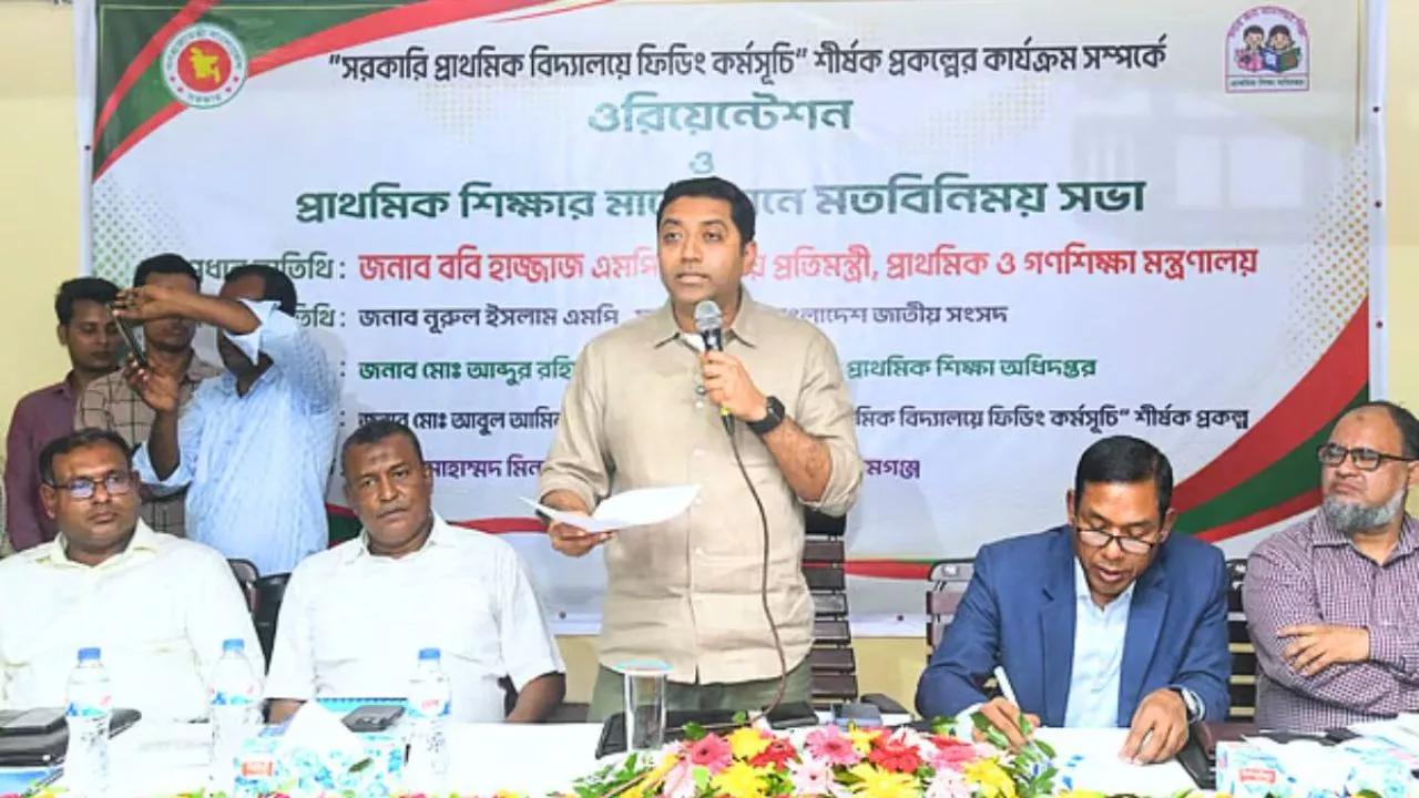 হাওরের প্রাথমিক শিক্ষায় নতুন পরিকল্পনা করছে সরকার: গণশিক্ষা প্রতিমন্ত্রী