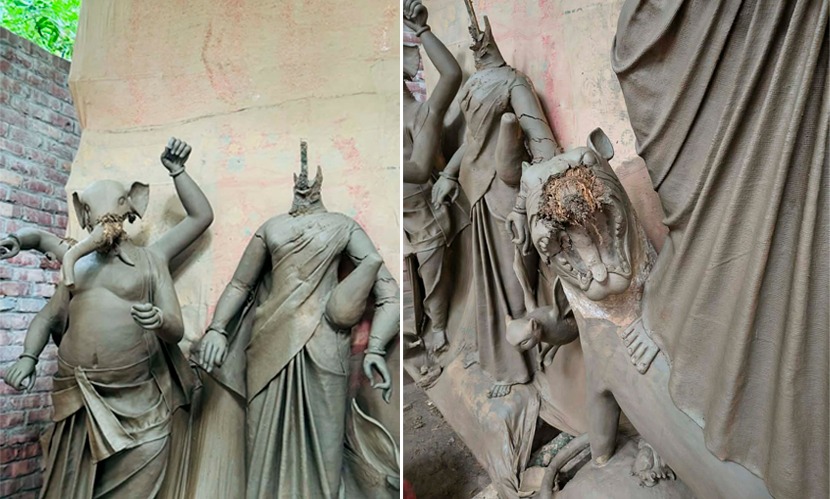 কুষ্টিয়ায় গভীর রাতে মন্দিরে ঢুকে ৩ প্রতিমা ভাঙচুর